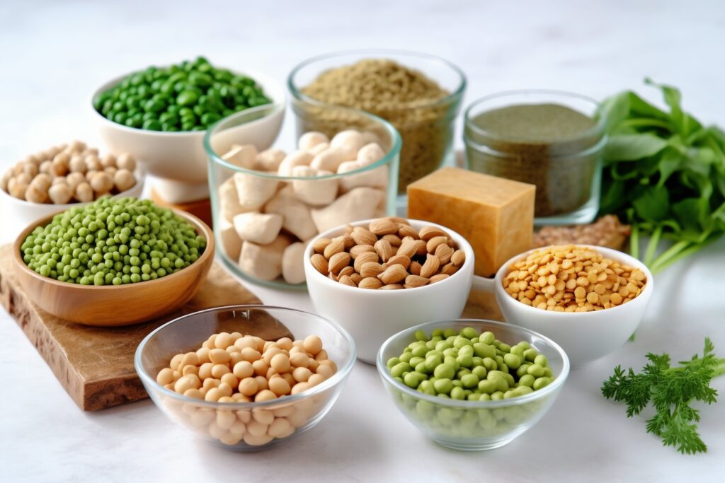 high protein vegetarian foods flentils chickpeas paneer