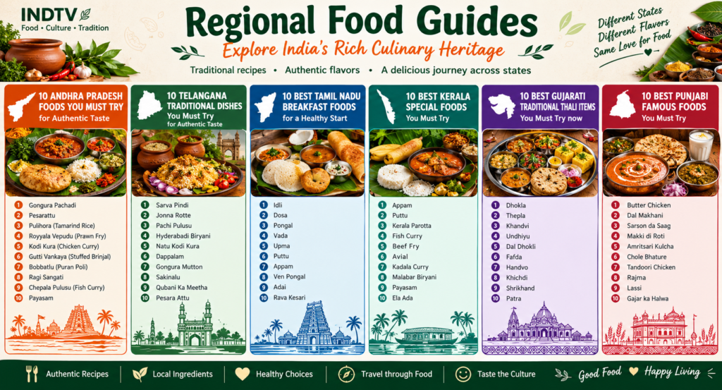 Regional Indian foods guide